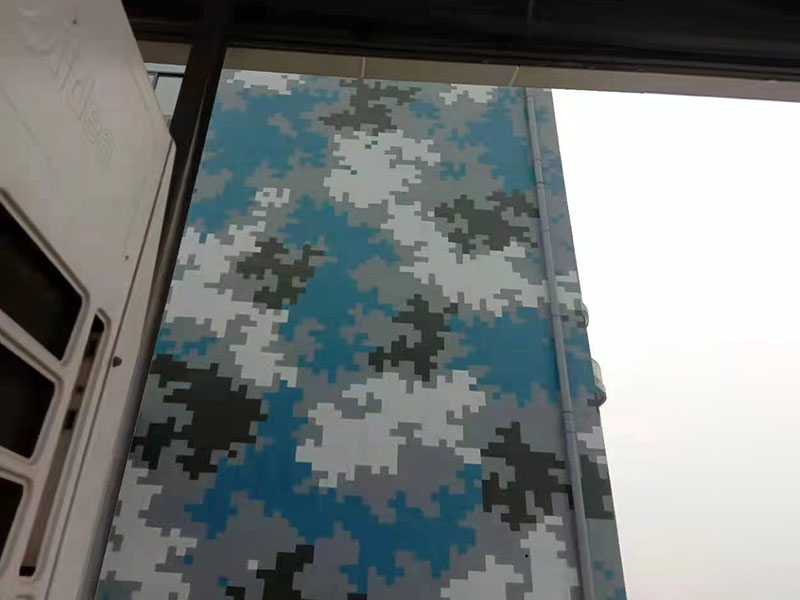 空军某单位数码迷彩喷涂.